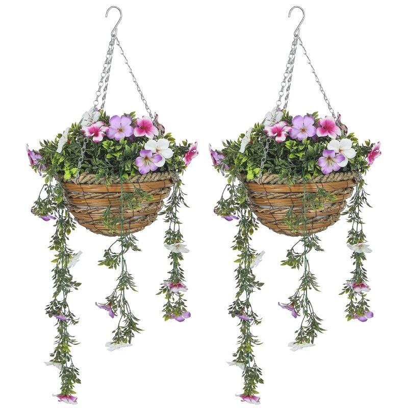 artificial hanging basket garden
