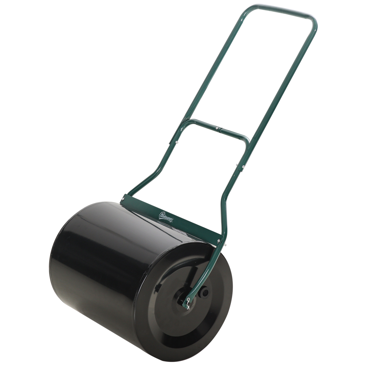 60l steel garden roller push pull w/ fillable