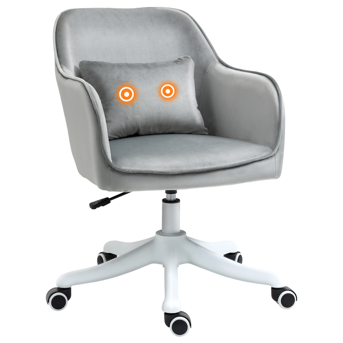 office chair with rechargeable electric vibration massage lumbar view 1