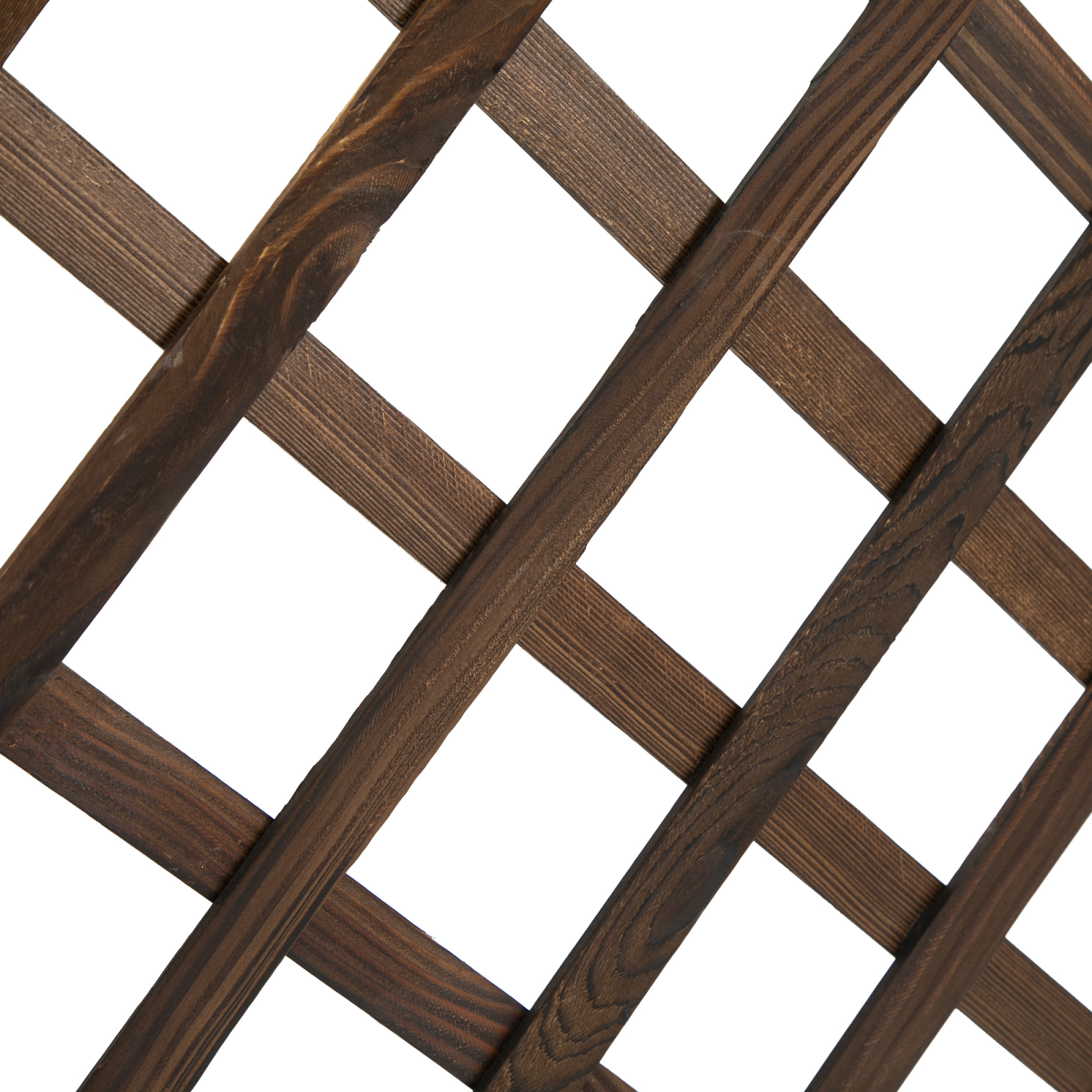 garden wooden pine trough planter with topped trellis view 9