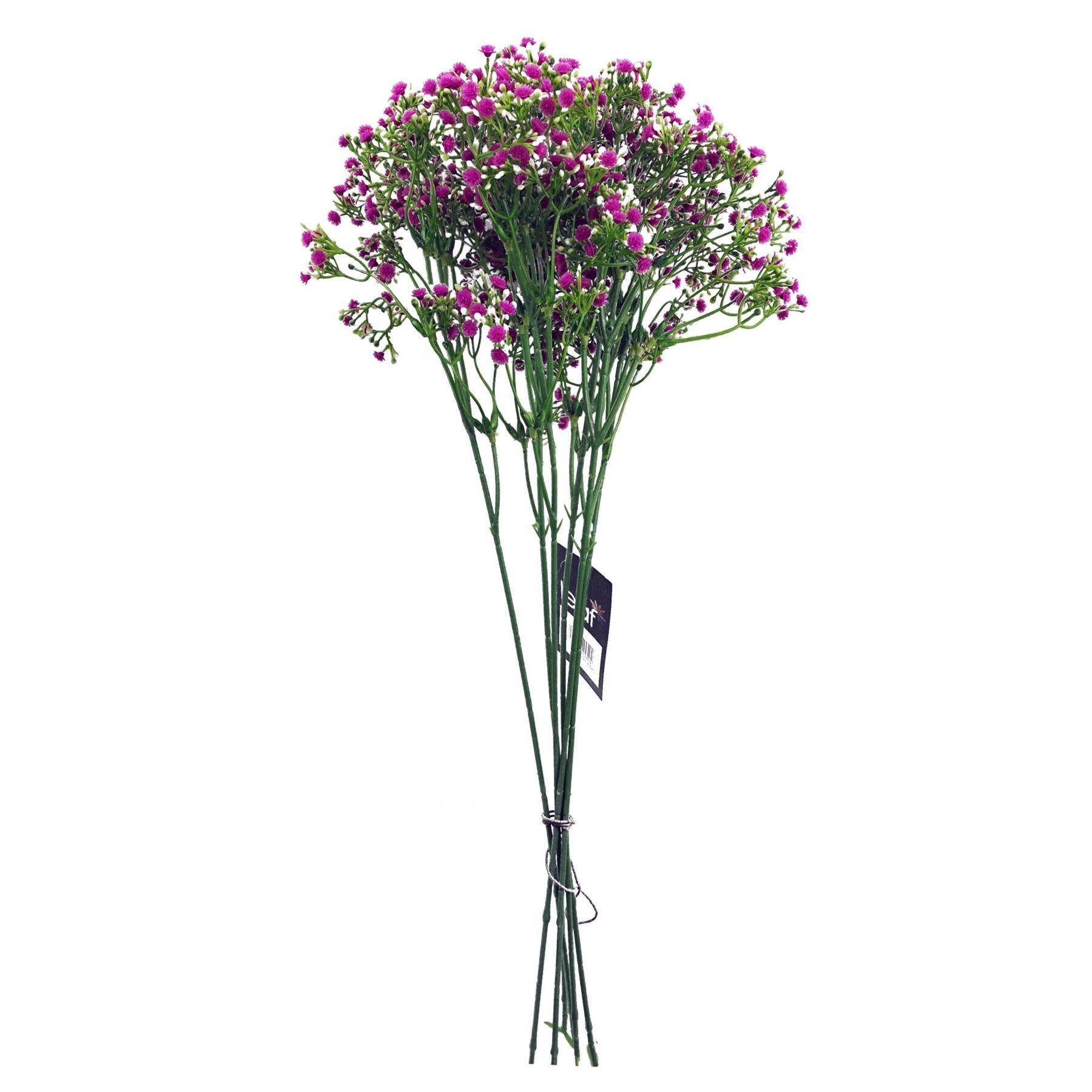 pack of 6 x 55cm gypsophila pink stem view 7