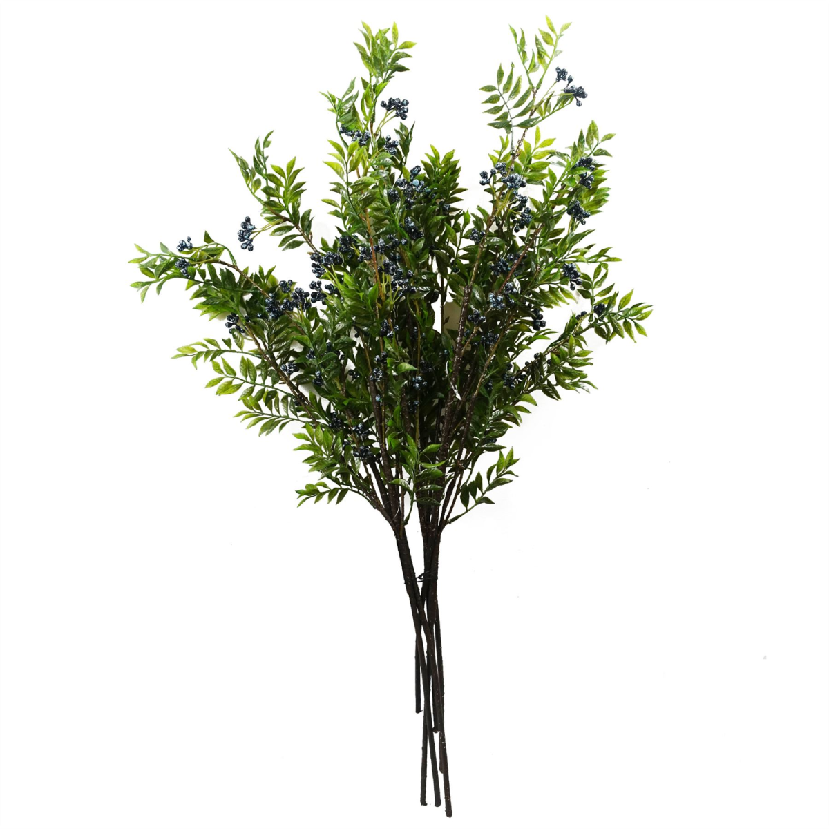 Picture of 6x 70cm Nandina Foliage Blue Berry Spray Artificial
