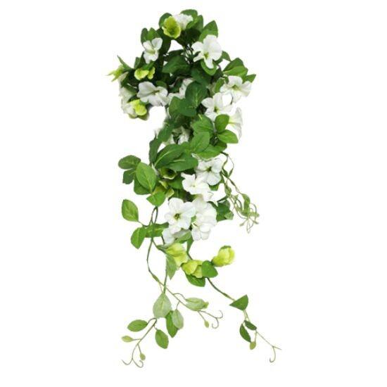 Artificial Trailing Morning Glory Bush ivory