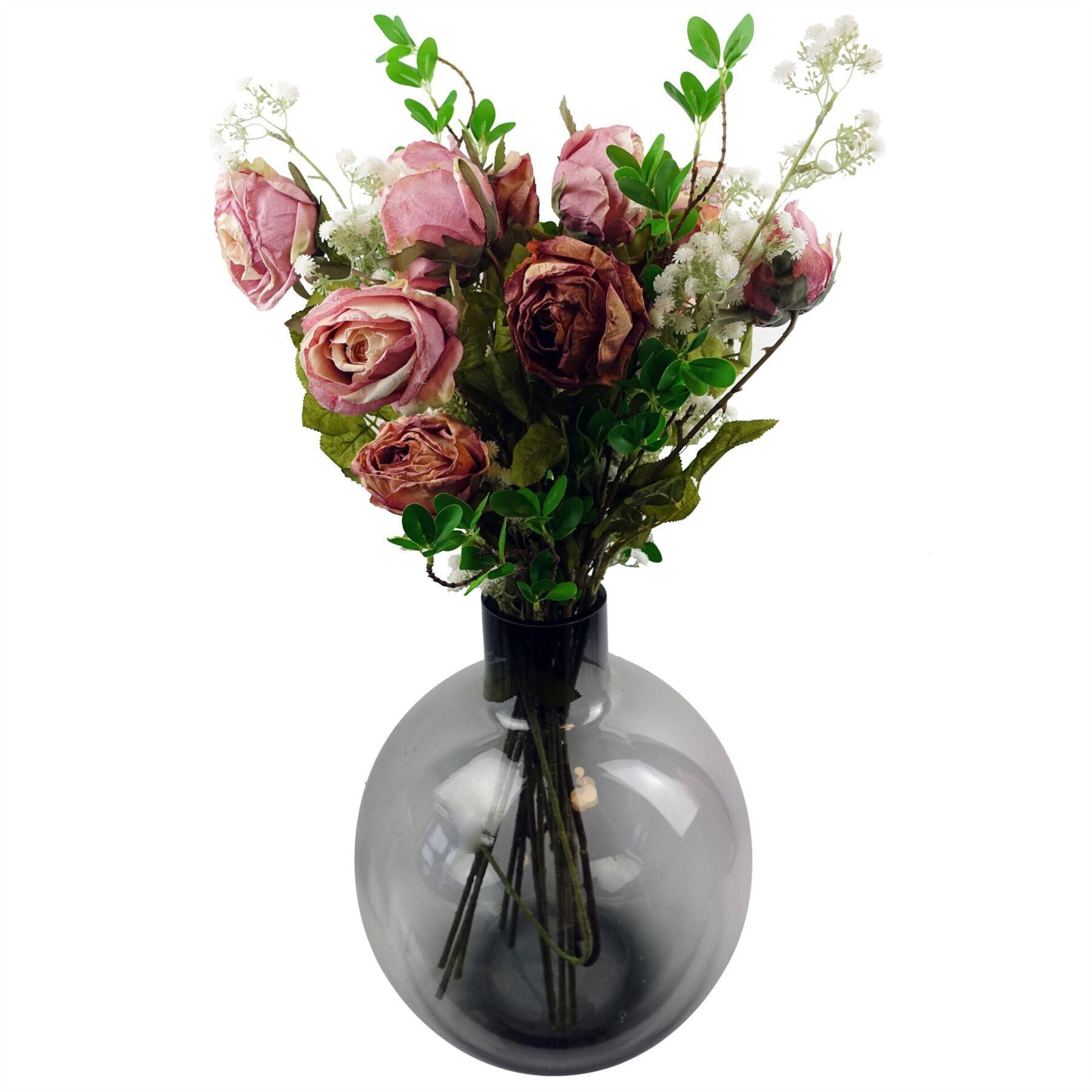 rose dark 6 70cm pack pink artificial product image