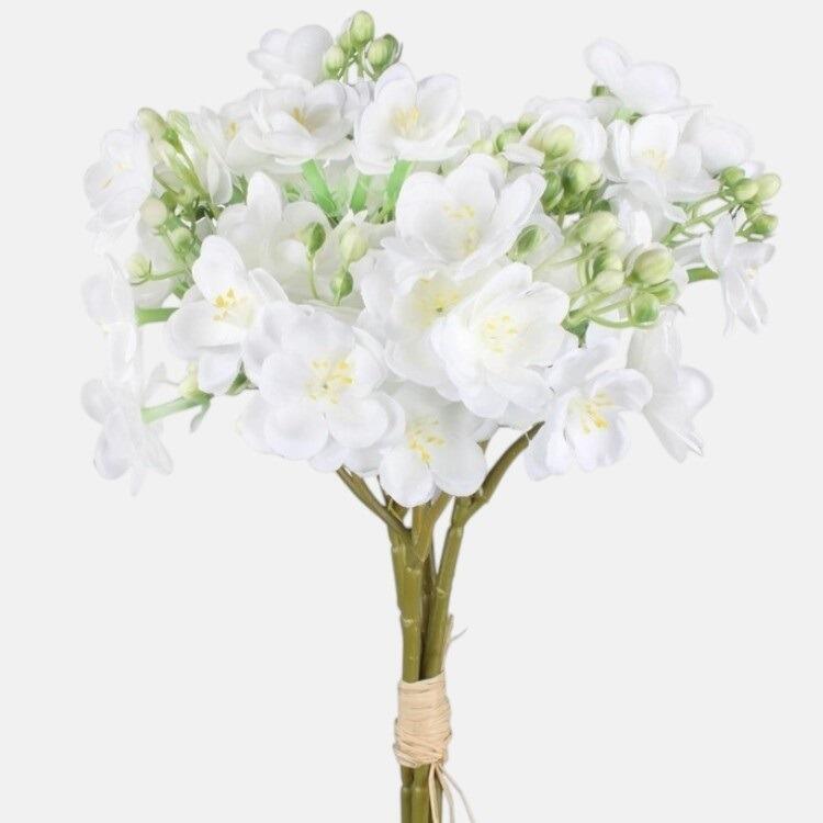 Artificial Flowers 38cm Jasmine Bundle White