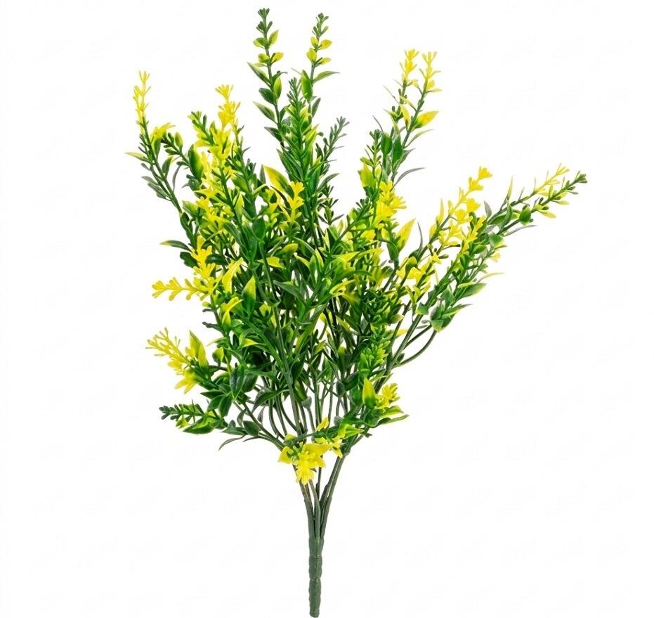 artificial flowers greenery yellow astilbe