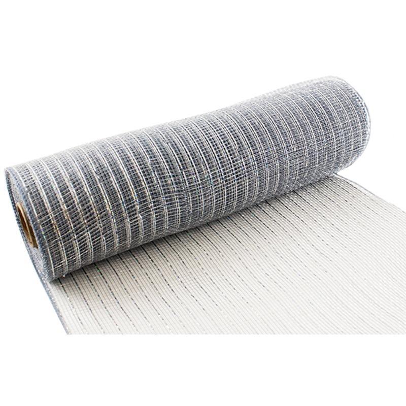 Eleganza Silver Deco Mesh 10 inch x 9.1m