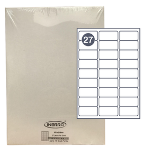 27 per sheet blank label template