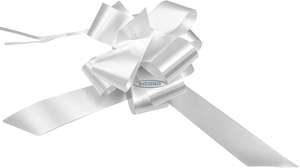 white wedding bows gift hamper