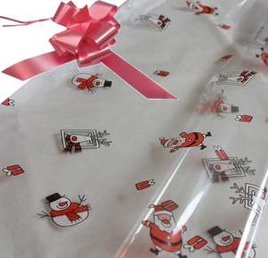 baby pink hamper wrapping kit cellophane wrap santa