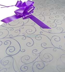 lilac hamper wrapping kit cellophane wrap bow
