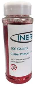 red 100g glitter shaker tubs