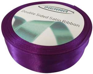 purple satin 25mm ribbon