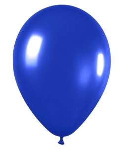 metallic royal blue balloons