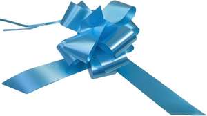 baby blue pull bows gift