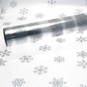 silver snowflakes cellophane