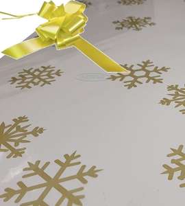 lemon christmas cellophane wrap for hampers snowflakes bow