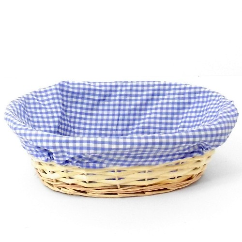 christmas hamper basket tray lined cloth