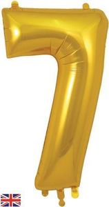 number birthday balloon gold helium large giant foil party 7