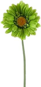 green gerbera stem artificial flower large