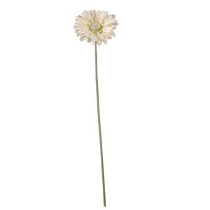 cream gerbera stem artificial flower large