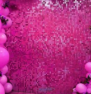 fuchsia sequin wall backdrop pink