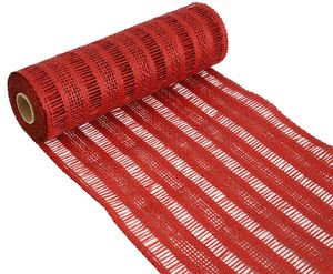 red deco mesh stripe roll