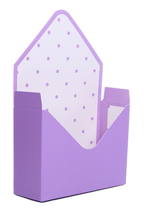 florist flower envelope boxes lilac