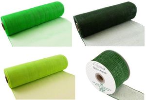 deco mesh green shades 10 inch rolls