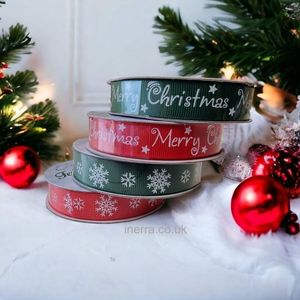 red and green christmas ribbon multipack