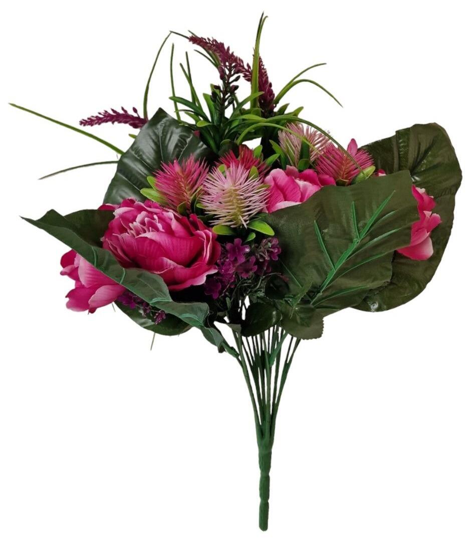 artificial rose and peony bouquet flowers