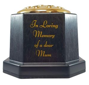 memorial vase pot mum text