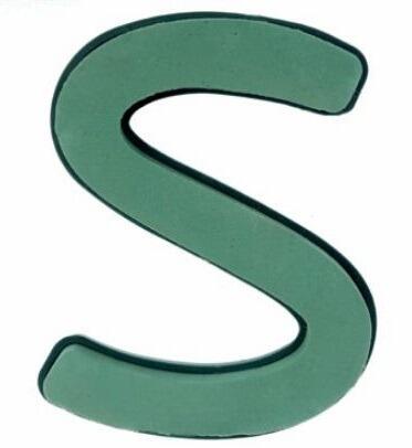 Floral Foam Letter S for Funeral Tributes