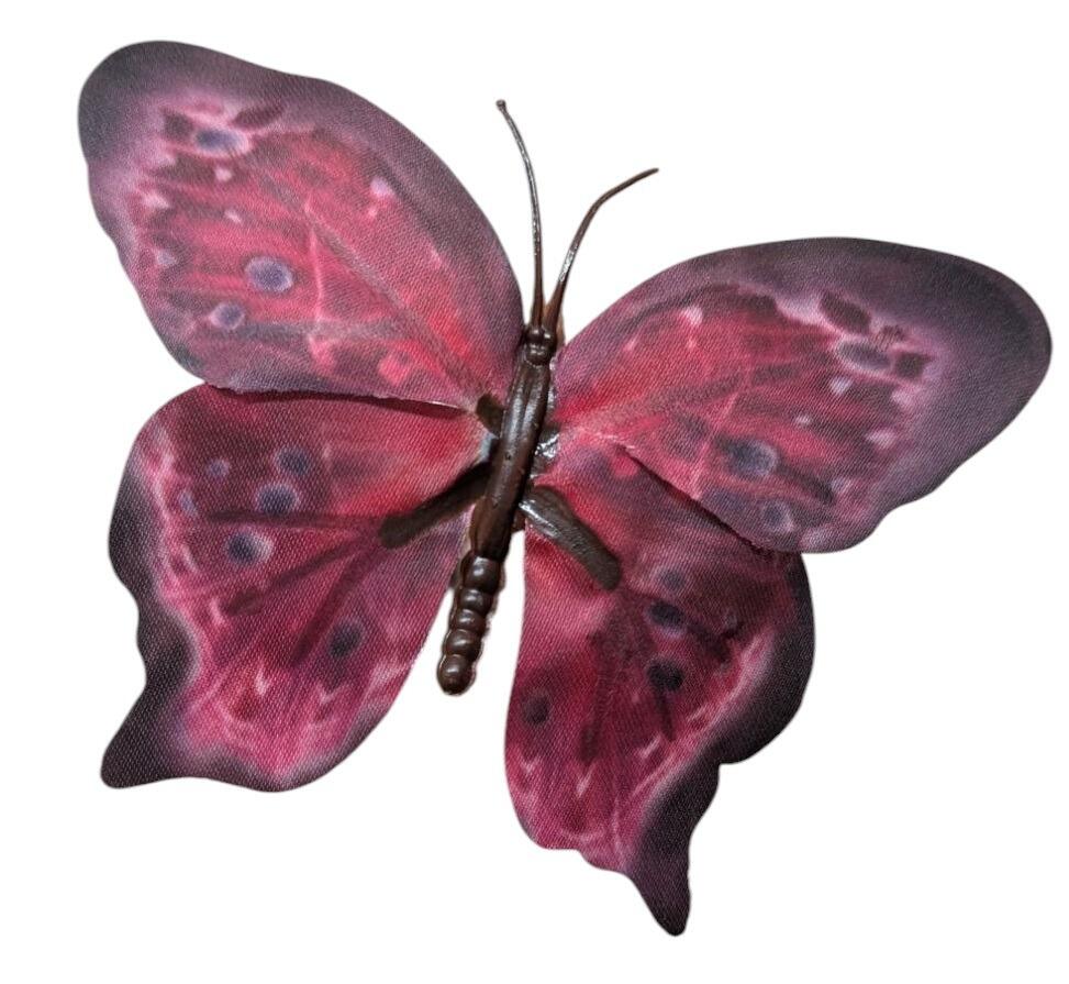 decoration butterfly stem pick accessory cerise pink