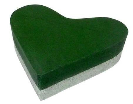 foam frame solid heart florist floral arranging tribute funeral flower