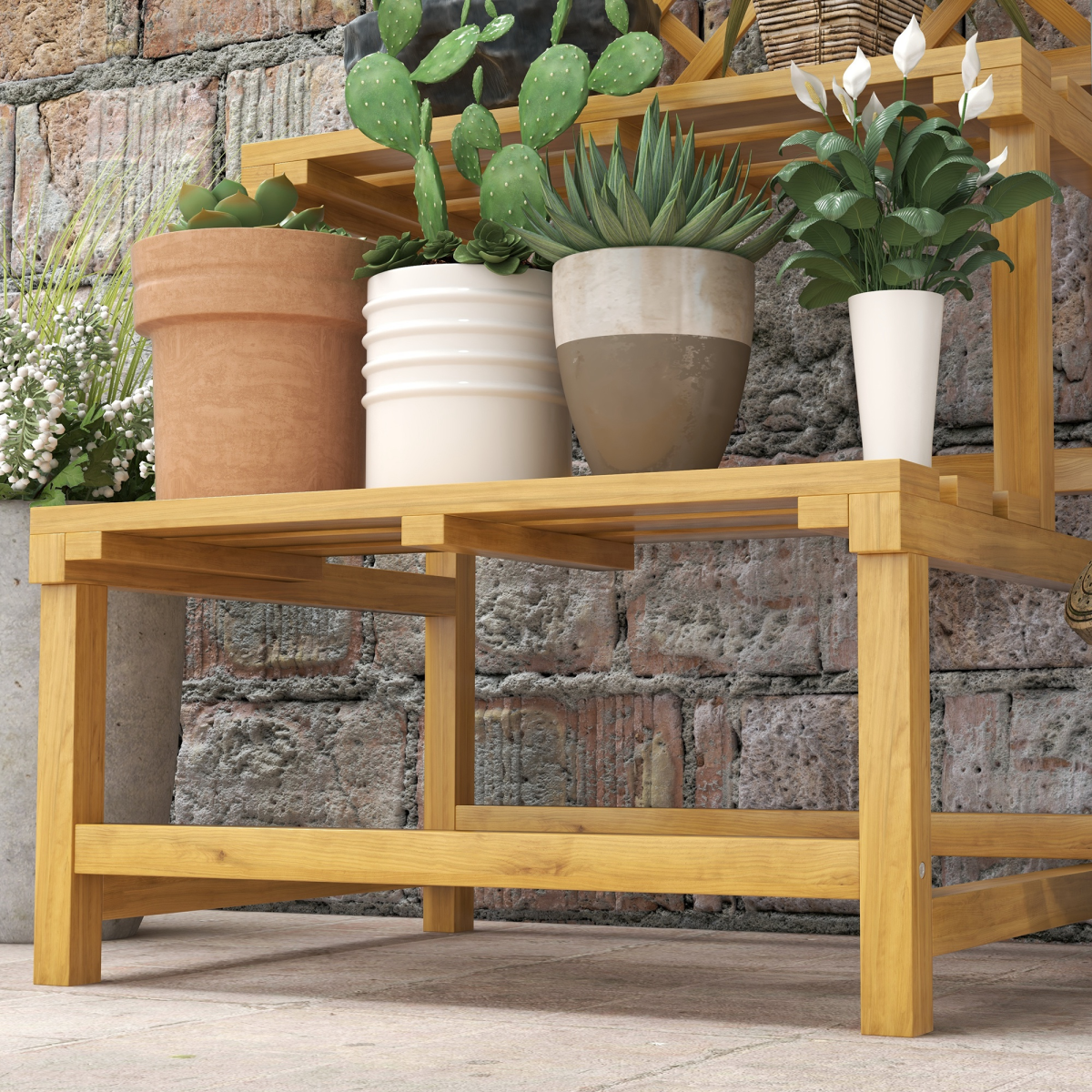 Wooden Plant Stands