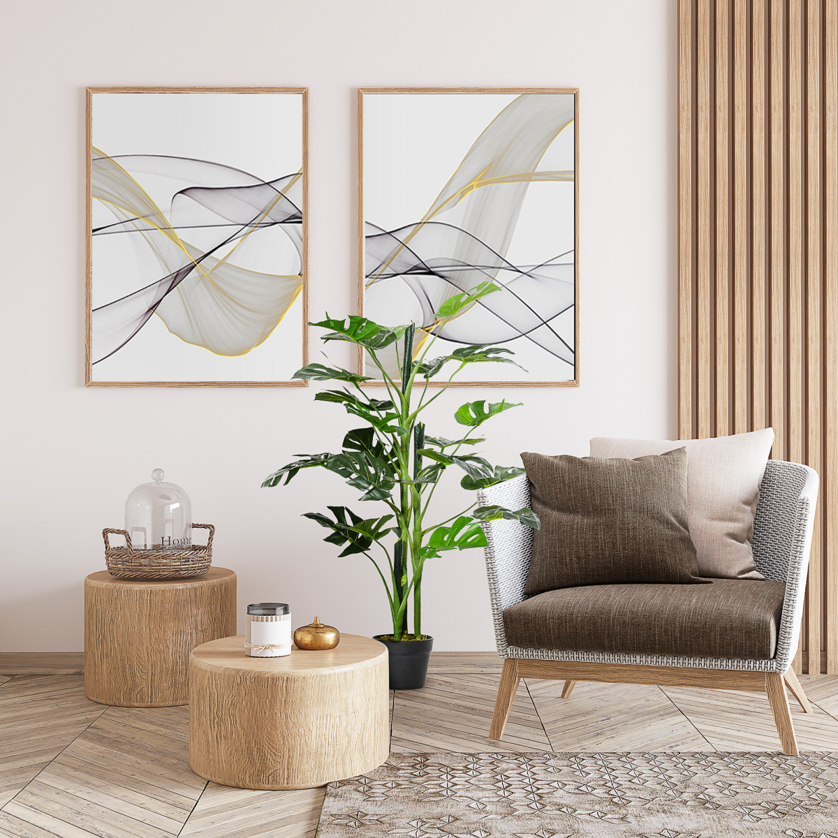 Artificial Monstera Tree 21 Leaves Palm Tree
