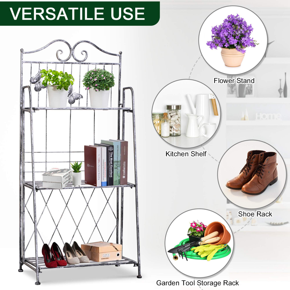 Metal Folding Plant Stand Display Rack