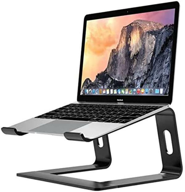 Metal Desktop Laptop Stand Black