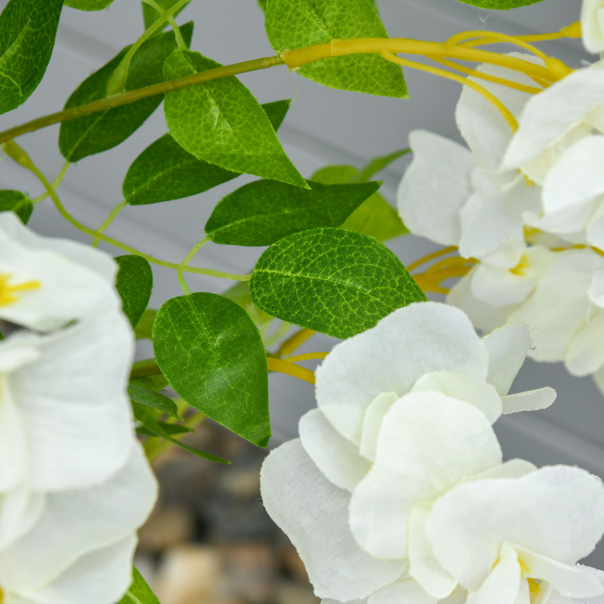 Artificial White Wisteria Tree Faux Decorative Plant