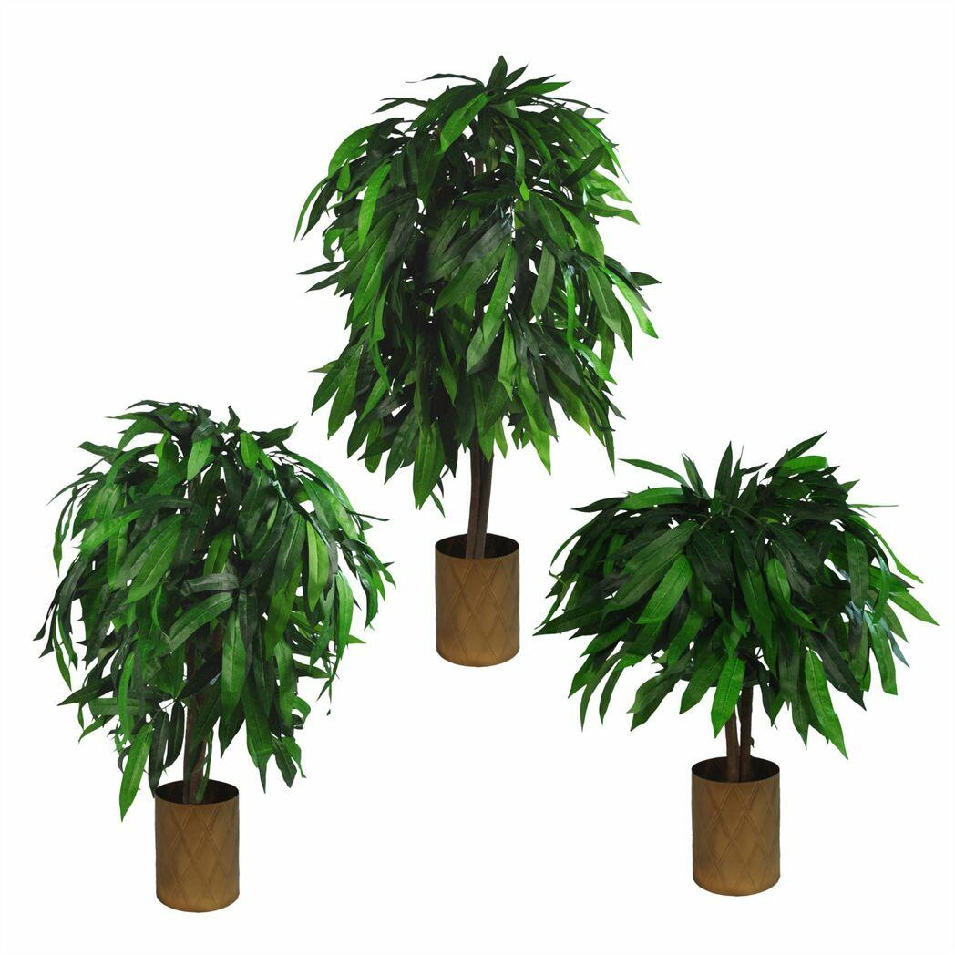 80cm large artificial mango tree plant with metal view 3