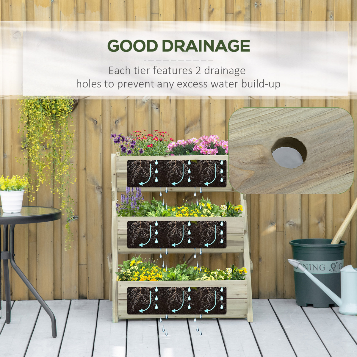 Raised Garden Bed Kit for Flower & Vegetables