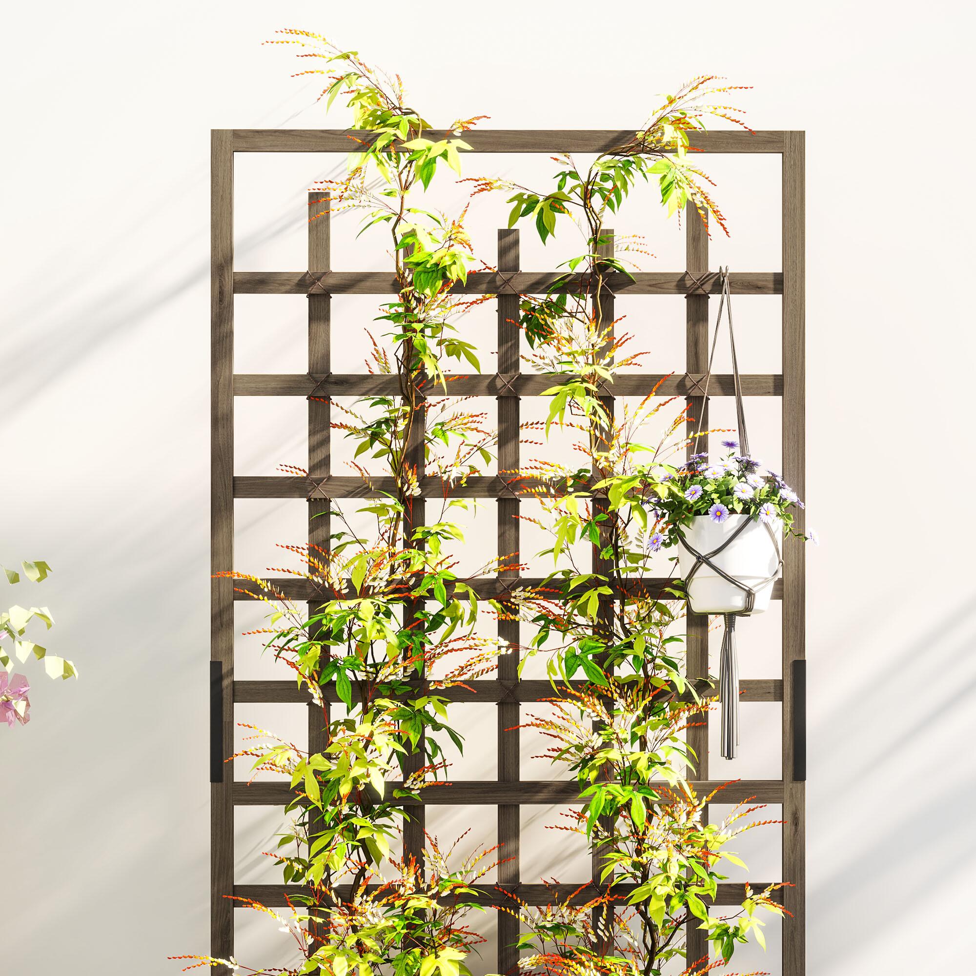Trellis Planter, Raised Garden Bed with Wheels