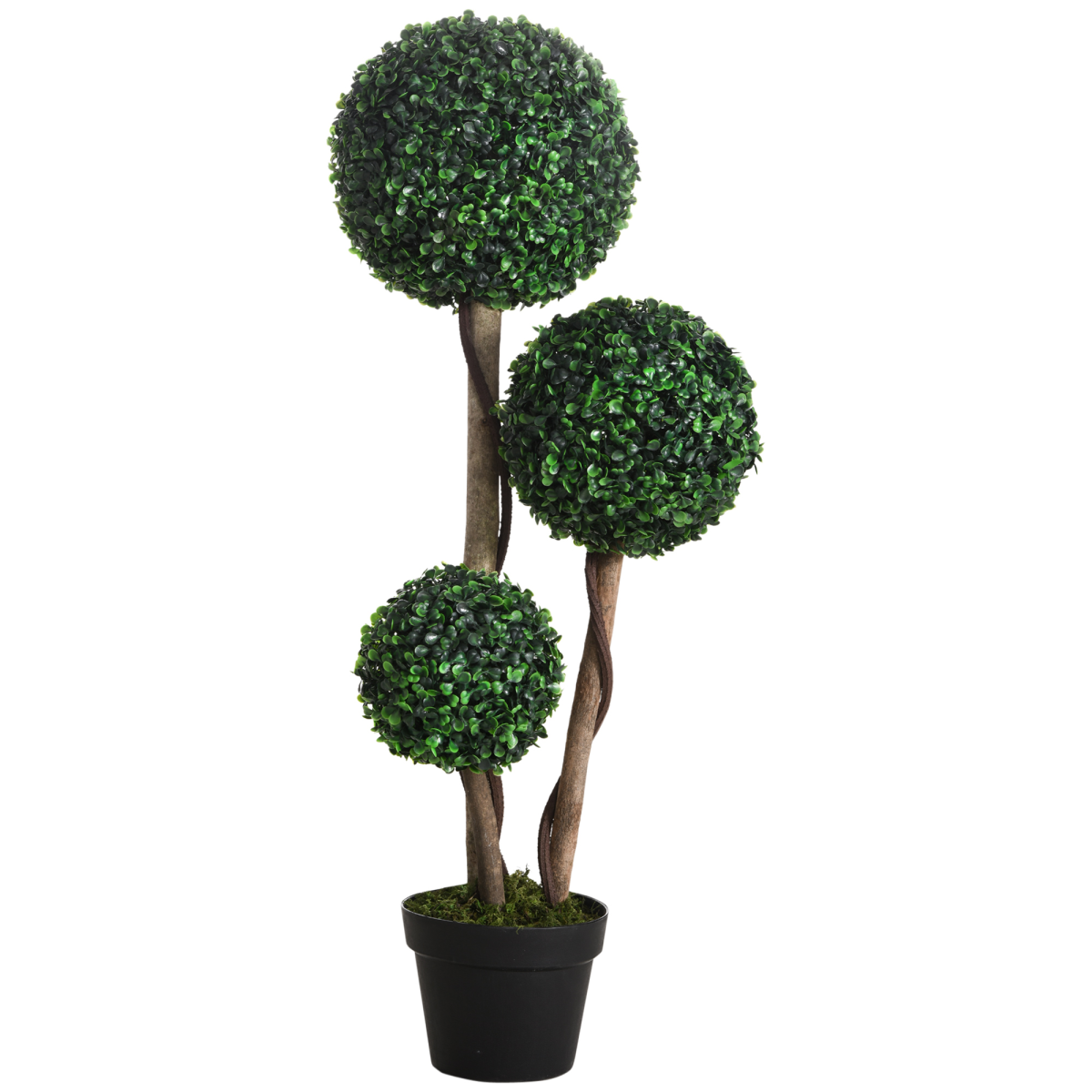 Artificial Plant Boxwood Ball Topiary Tree 90cm
