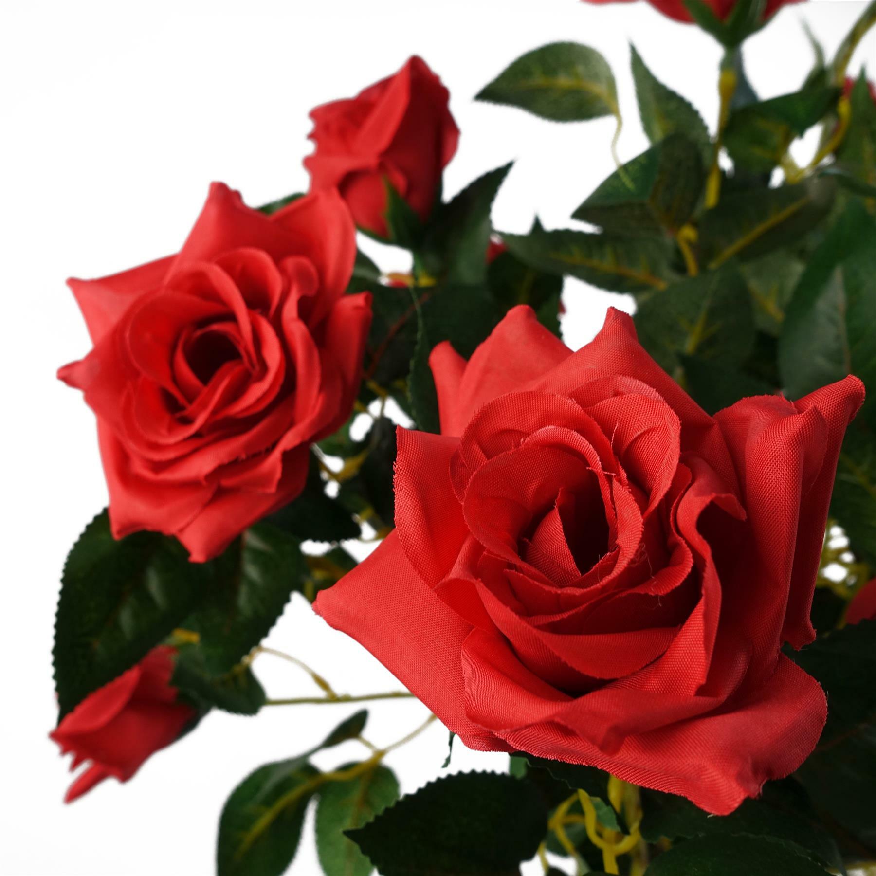 Artificial Red Rose Tree Wedding Twisted Vine 90cm