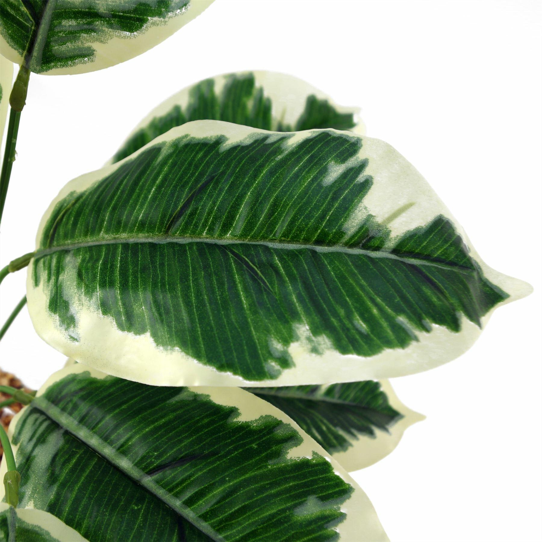 40cm artificial pothos variegated plant with planter