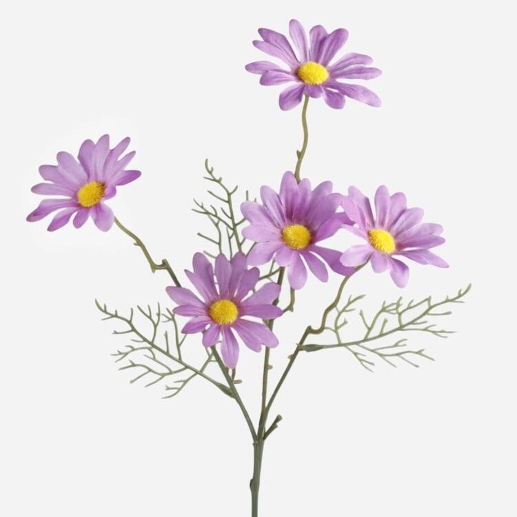 purple daisy stem artificial flowers