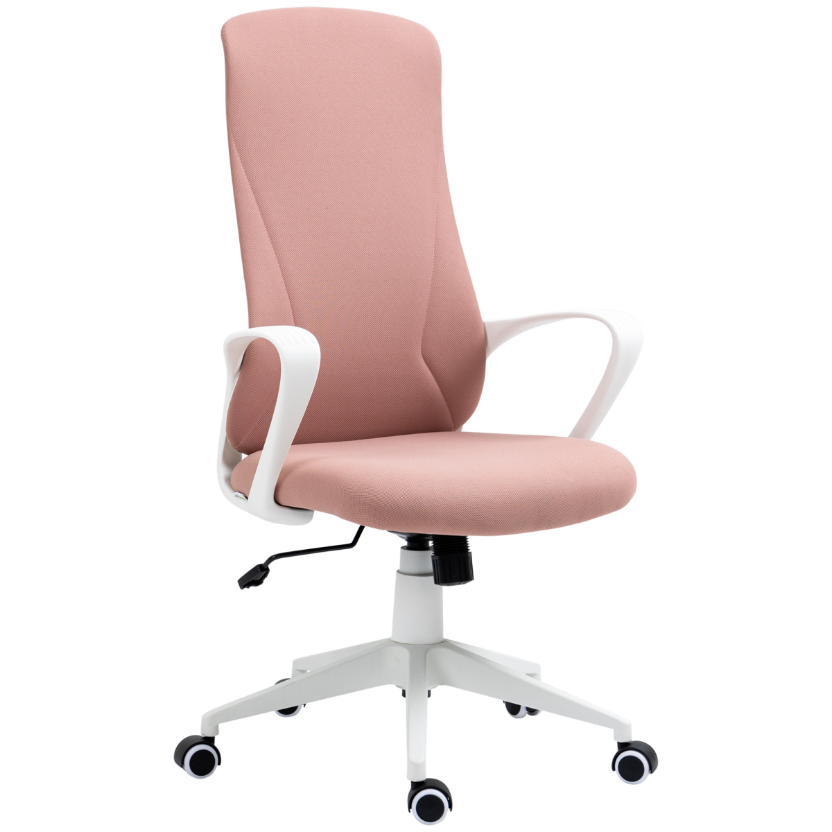 vinsetto highback home office chair height adjustable elastic view 1