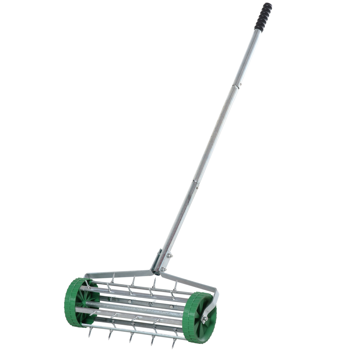 outsunny lawn aerator rollergreensilver view 1