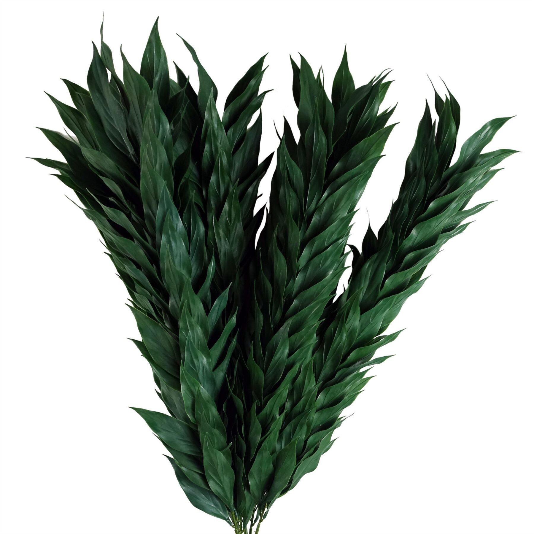 100cm artificial plastic decorative leaf spray view 2